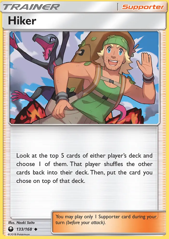 Hiker Uncommon Pokemon card #133 from Celestial Storm