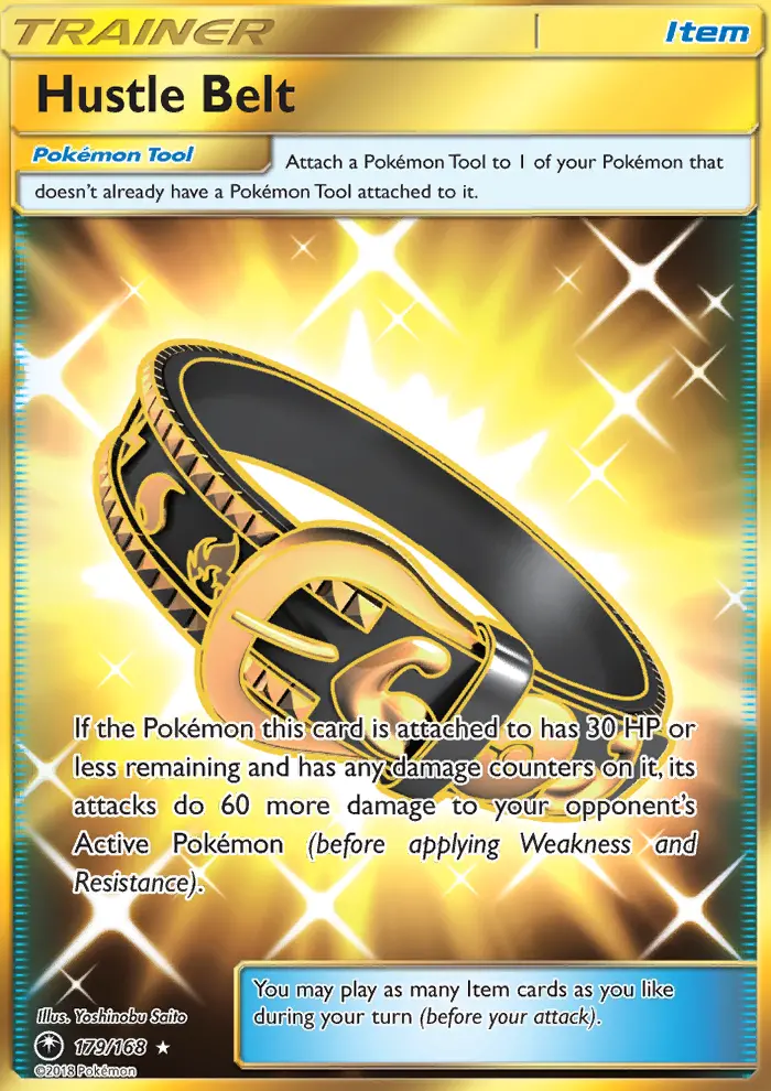 Hustle Belt Secret Rare Pokemon card #179 from Celestial Storm