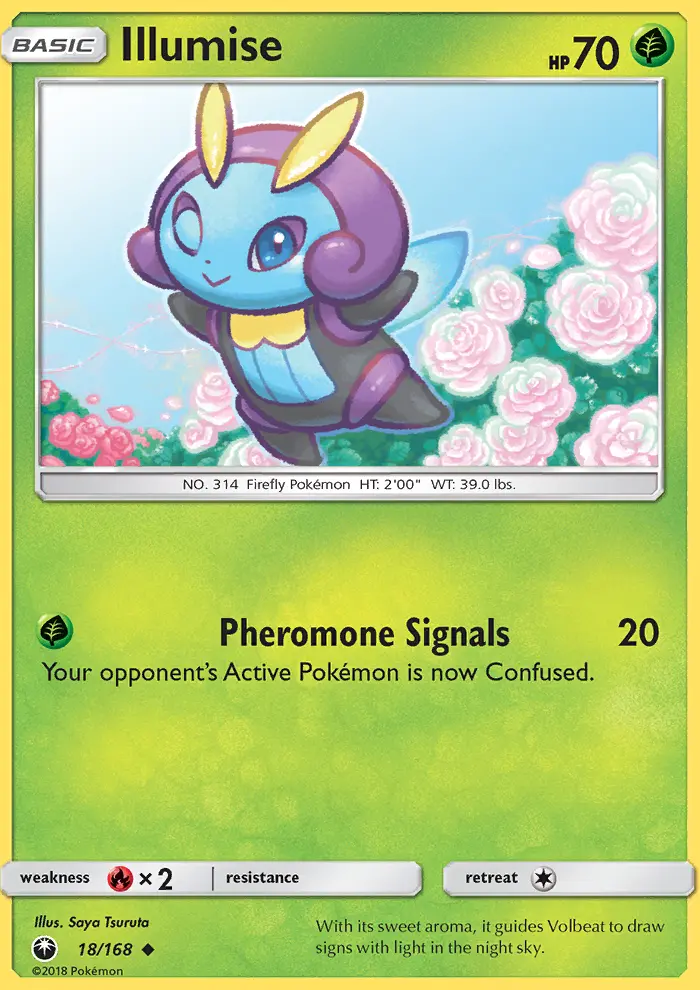 Illumise Uncommon Pokemon card #18 from Celestial Storm