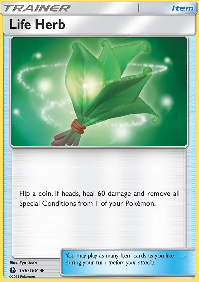 Life Herb Uncommon Pokemon card #136 from Celestial Storm