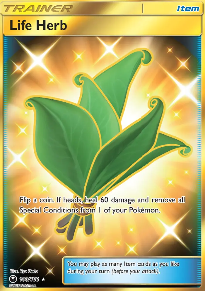 Life Herb Secret Rare Pokemon card #180 from Celestial Storm