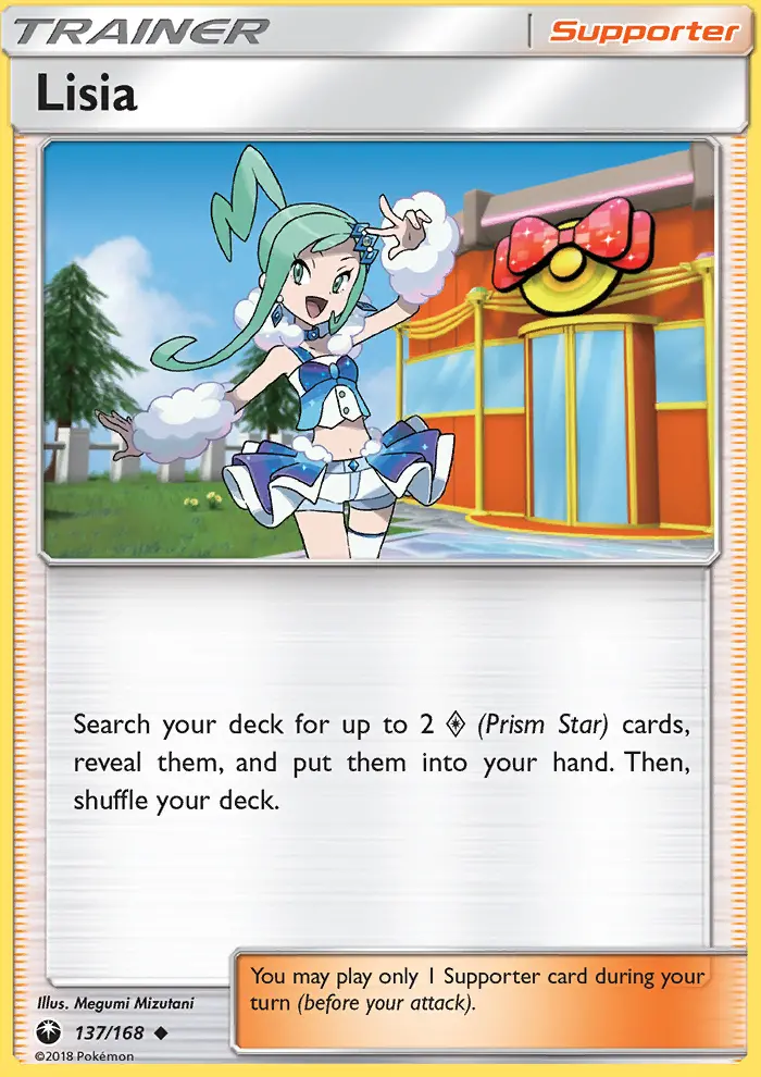 Lisia Uncommon Pokemon card #137 from Celestial Storm