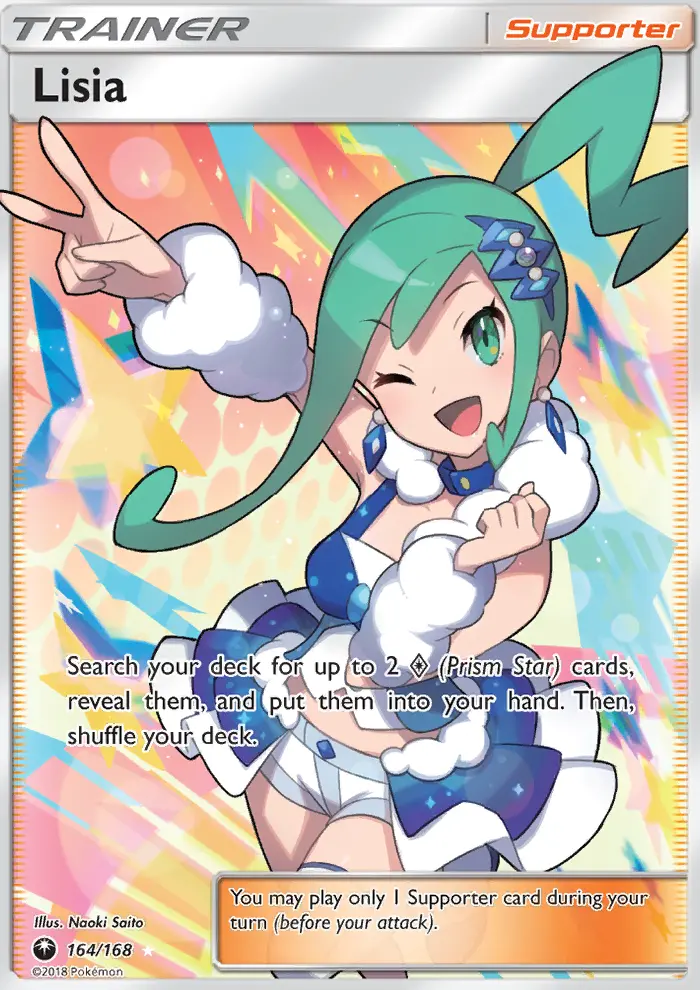 Lisia Ultra Rare Pokemon card #164 from Celestial Storm