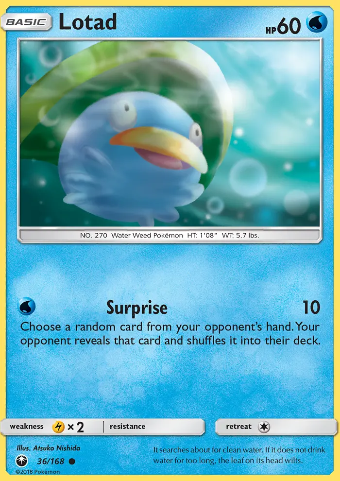 Lotad Common Pokemon card #36 from Celestial Storm