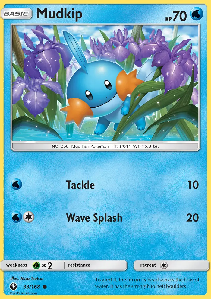 Mudkip Common Pokemon card #33 from Celestial Storm