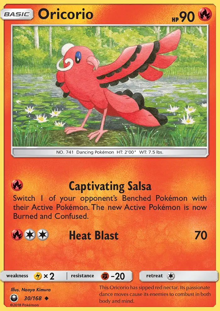 Oricorio Uncommon Pokemon card #30 from Celestial Storm