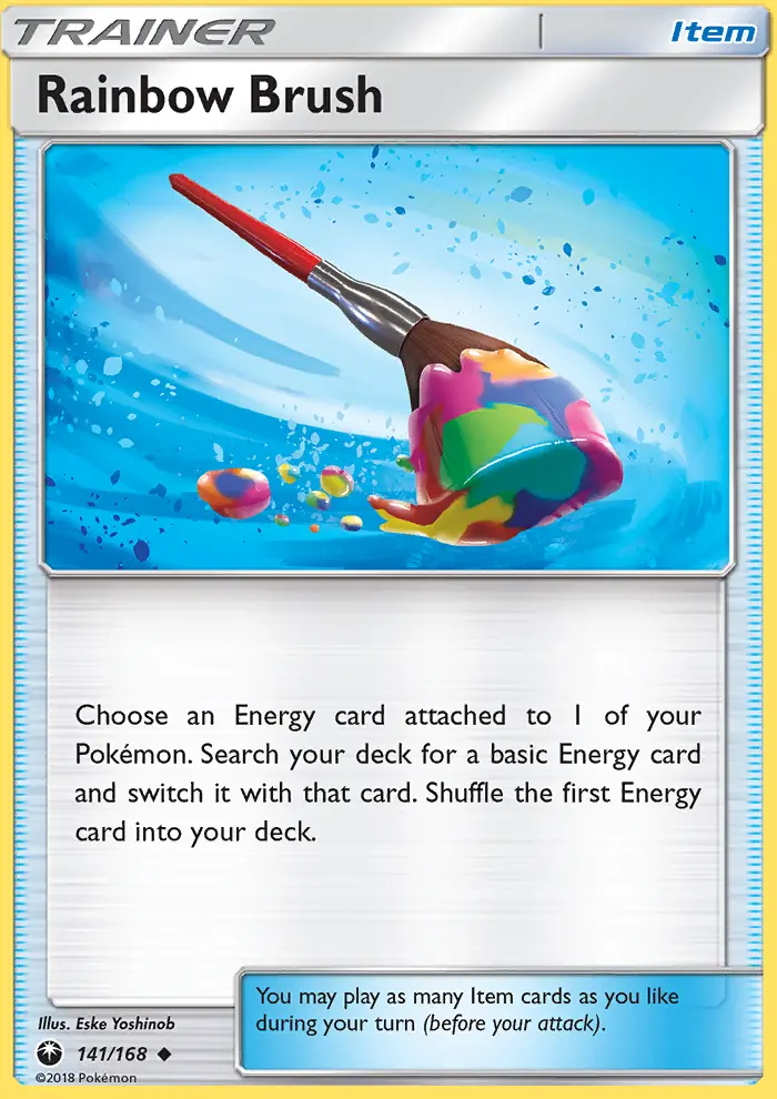 Rainbow Brush Uncommon Pokemon card #141 from Celestial Storm