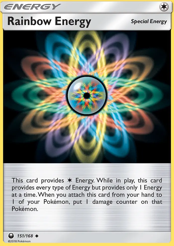 Rainbow Energy Uncommon Pokemon card #151 from Celestial Storm