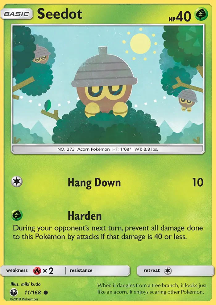 Seedot Common Pokemon card #11 from Celestial Storm