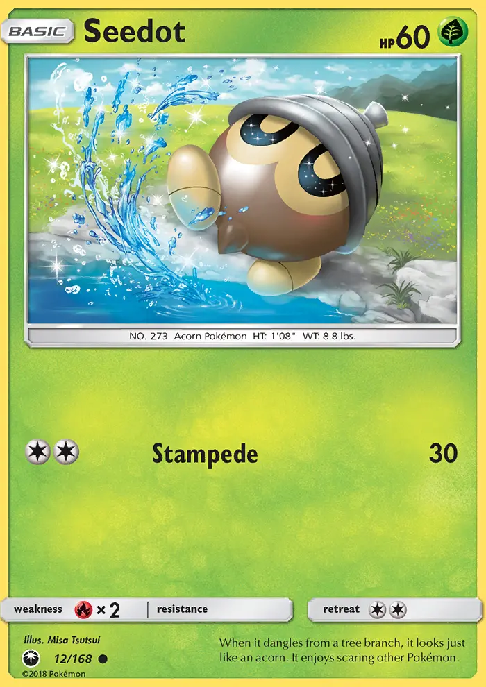 Seedot Common Pokemon card #12 from Celestial Storm