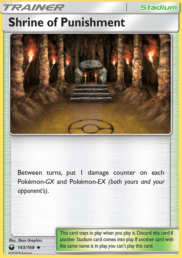 Shrine of Punishment Uncommon Pokemon card #143 from Celestial Storm