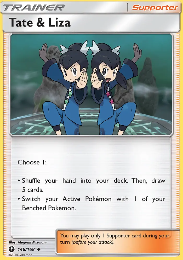 Tate & Liza Uncommon Pokemon card #148 from Celestial Storm