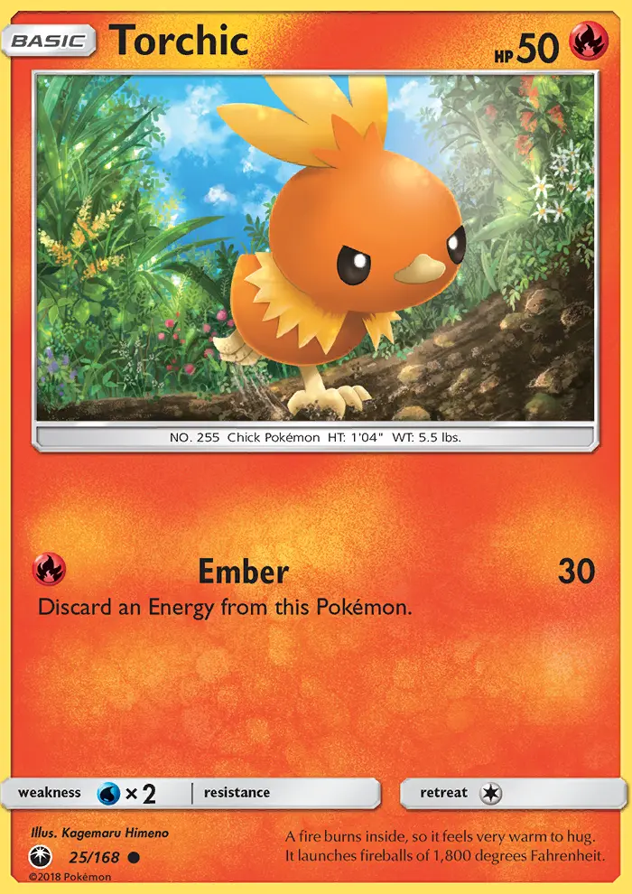 Torchic Common Pokemon card #25 from Celestial Storm