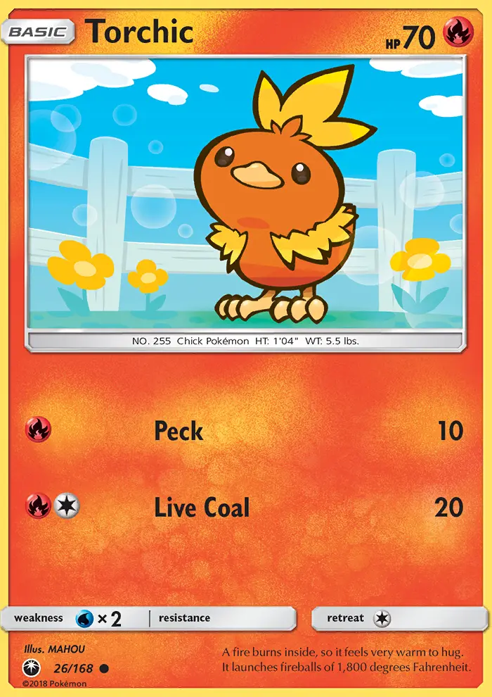 Torchic Common Pokemon card #26 from Celestial Storm
