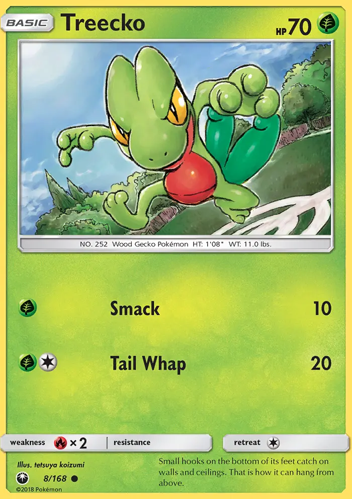 Treecko Common Pokemon card #8 from Celestial Storm