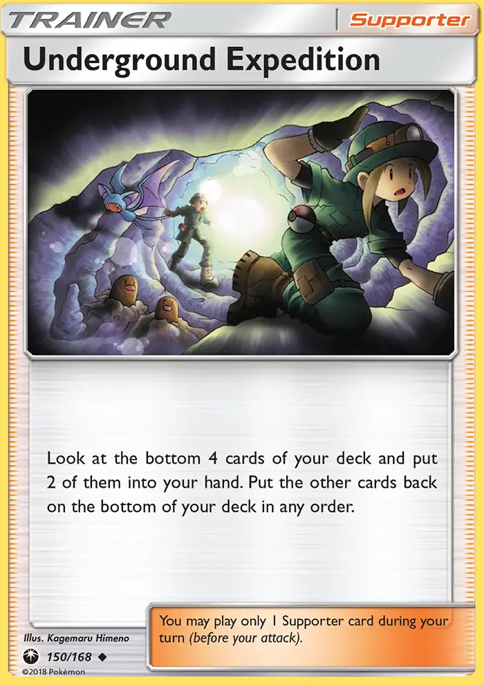 Underground Expedition Uncommon Pokemon card #150 from Celestial Storm