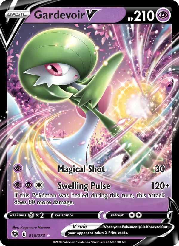 Gardevoir V Holo Rare V Pokemon card #16 from Champion's Path