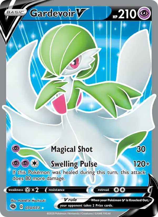 Gardevoir V Ultra Rare Pokemon card #70 from Champion's Path