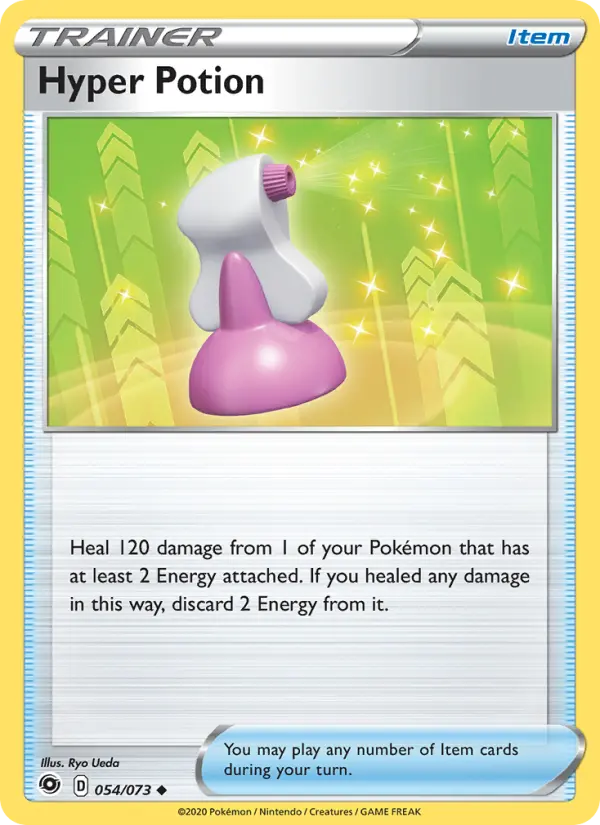 Hyper Potion Uncommon Pokemon card #54 from Champion's Path