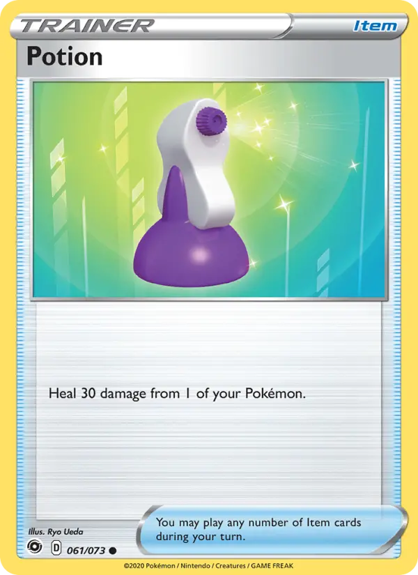 Potion Common Pokemon card #61 from Champion's Path