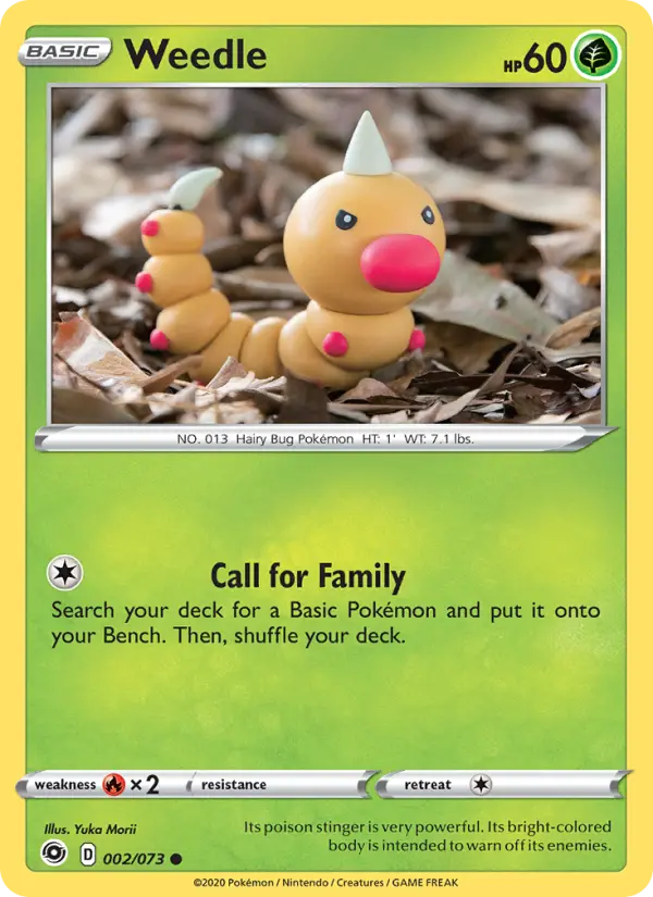Weedle Common Pokemon card #2 from Champion's Path