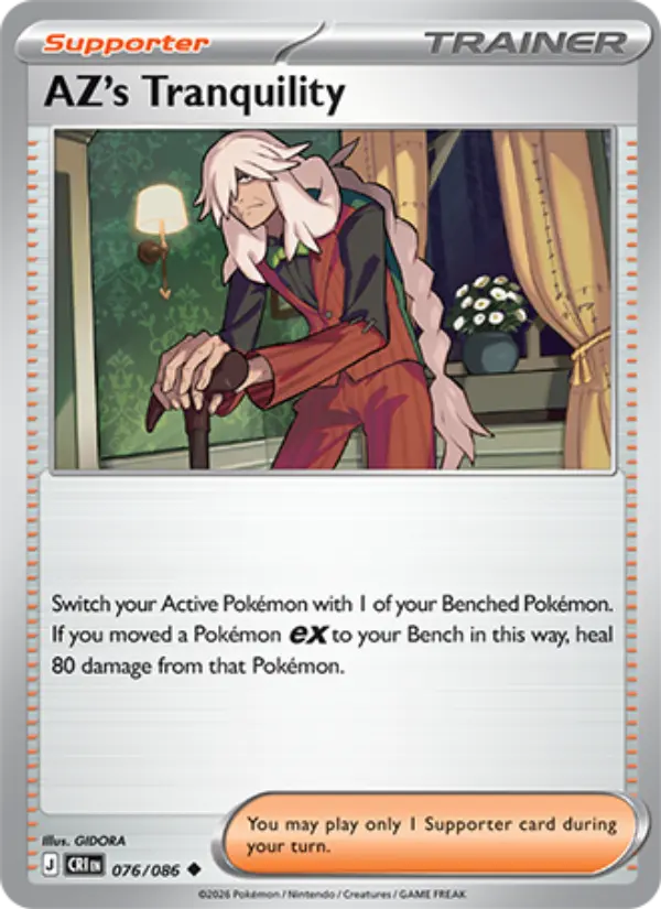 AZ's Tranquility Uncommon Pokemon card #076 from Chaos Rising