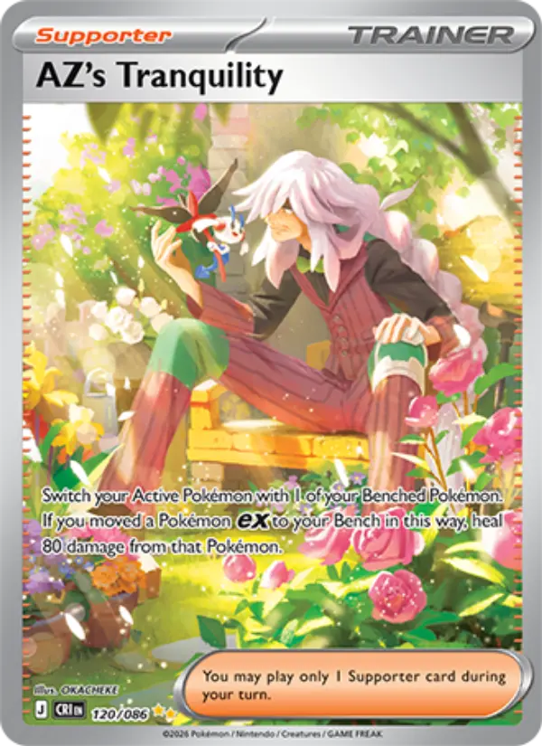 AZ's Tranquility Special illustration rare Pokemon card #120 from Chaos Rising