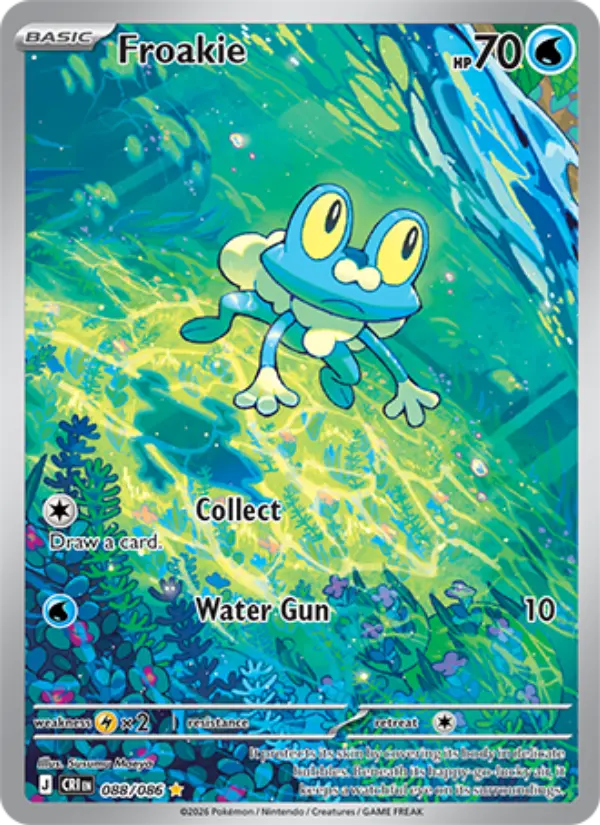 Froakie Illustration rare Pokemon card #088 from Chaos Rising