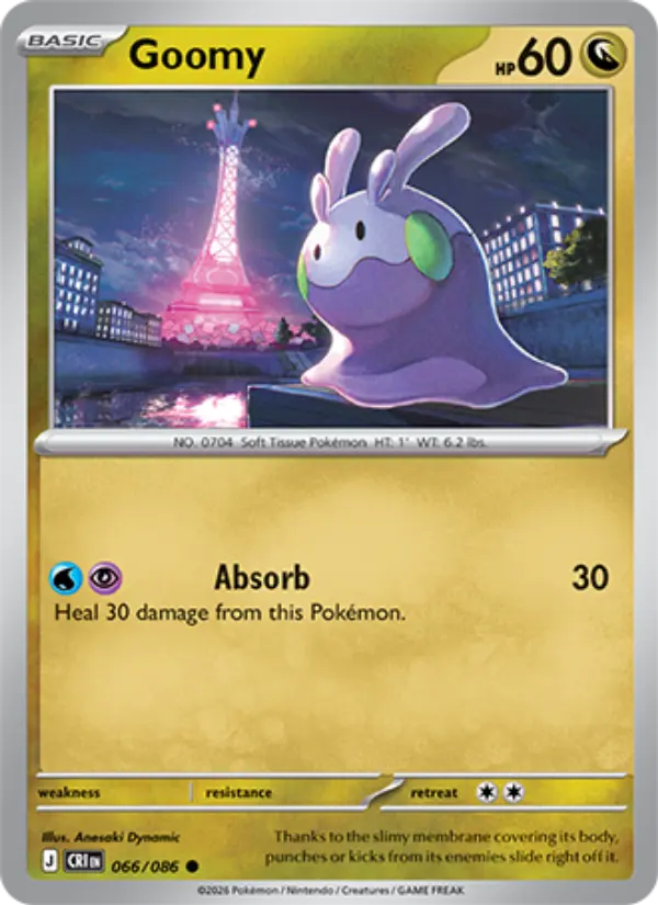 Goomy Common Pokemon card #066 from Chaos Rising