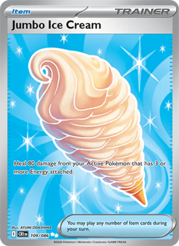 Jumbo Ice Cream Ultra Rare Pokemon card #109 from Chaos Rising