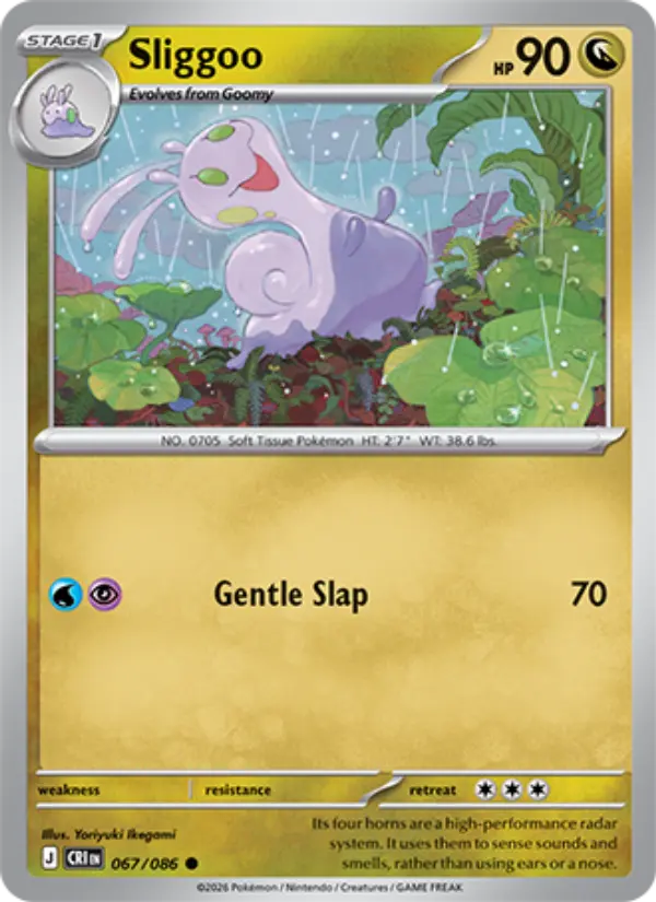 Sliggoo Common Pokemon card #067 from Chaos Rising