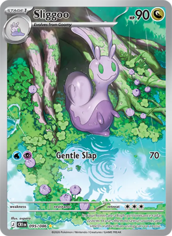 Sliggoo Illustration rare Pokemon card #095 from Chaos Rising