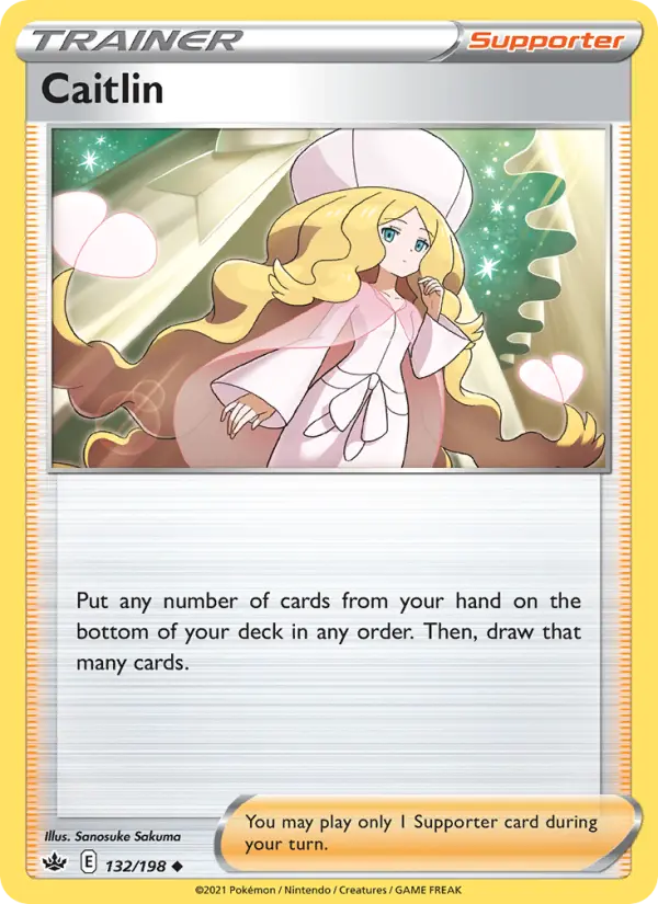 Caitlin Uncommon Pokemon card #132 from Chilling Reign