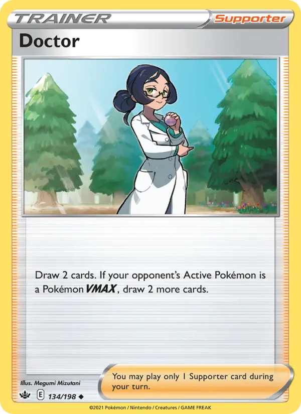 Doctor Uncommon Pokemon card #134 from Chilling Reign
