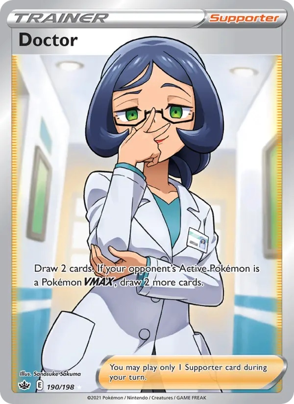Doctor Ultra Rare Pokemon card #190 from Chilling Reign