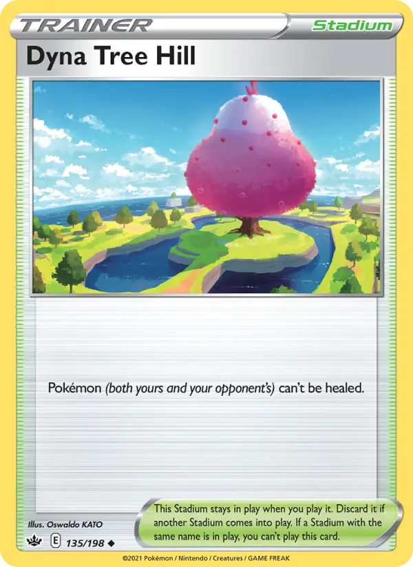 Dyna Tree Hill Uncommon Pokemon card #135 from Chilling Reign