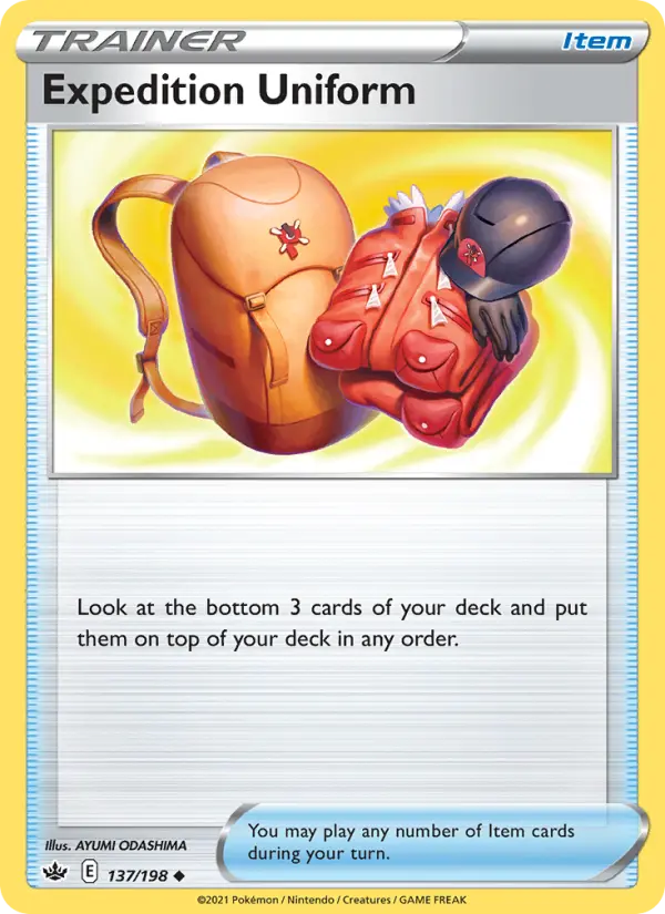 Expedition Uniform Uncommon Pokemon card #137 from Chilling Reign