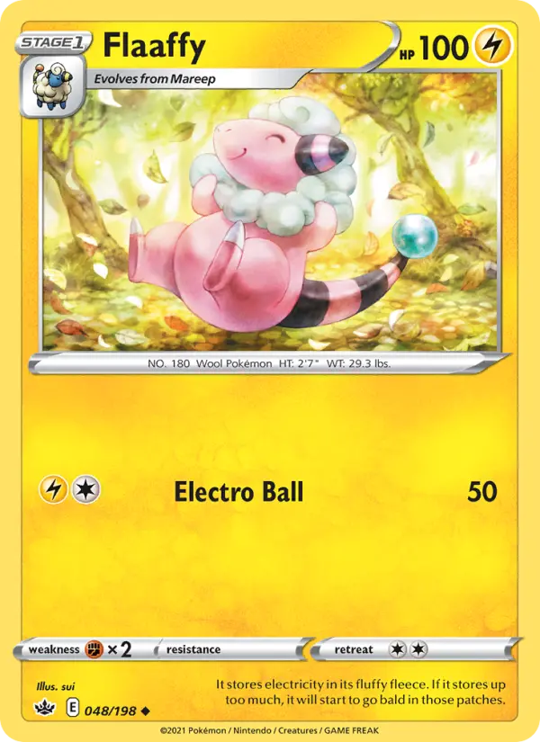 Flaaffy Uncommon Pokemon card #48 from Chilling Reign