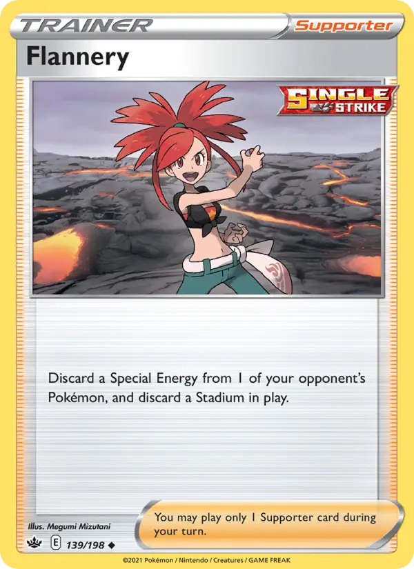 Flannery Uncommon Pokemon card #139 from Chilling Reign