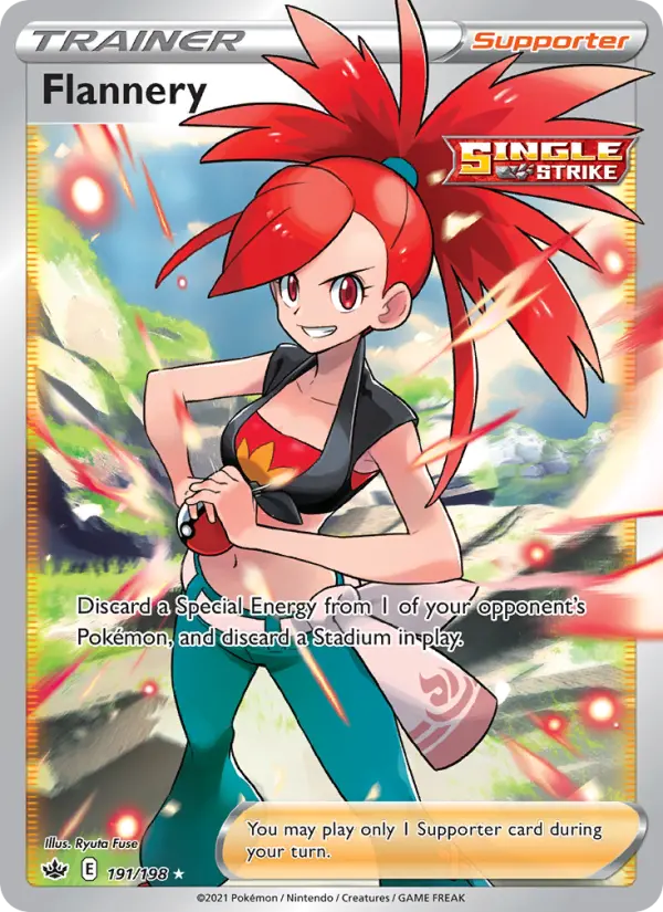 Flannery Ultra Rare Pokemon card #191 from Chilling Reign
