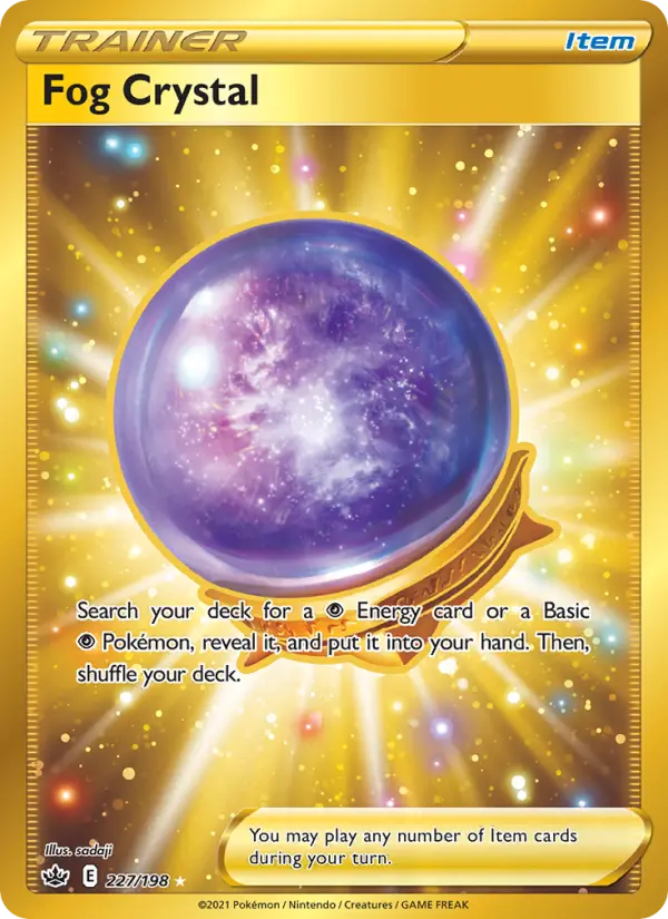 Fog Crystal Secret Rare Pokemon card #227 from Chilling Reign