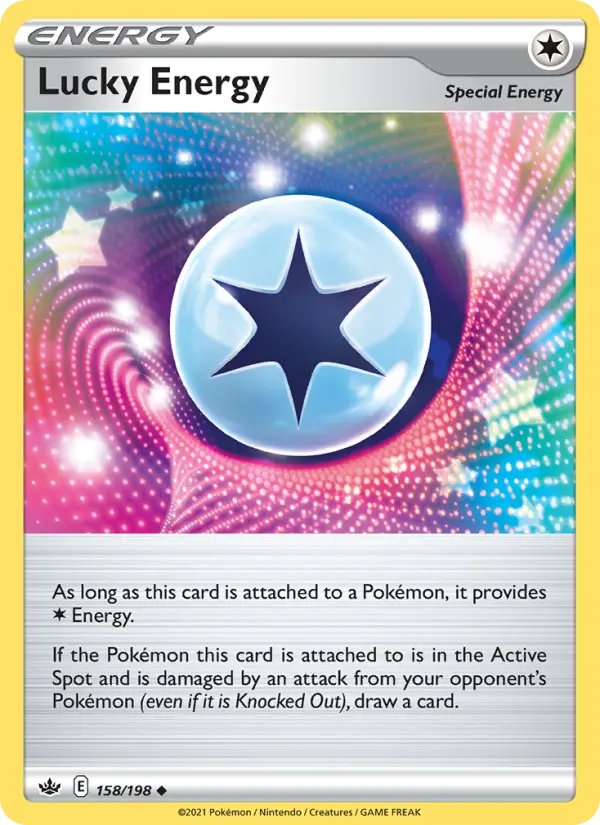 Lucky Energy Uncommon Pokemon card #158 from Chilling Reign