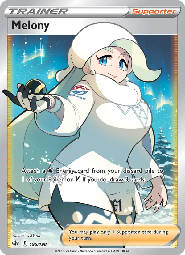 Melony Ultra Rare Pokemon card #195 from Chilling Reign