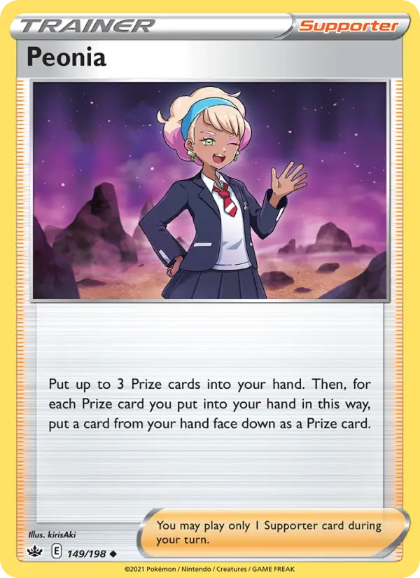 Peonia Uncommon Pokemon card #149 from Chilling Reign