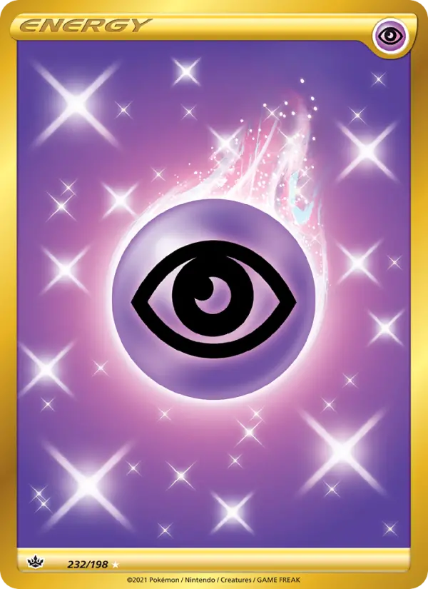 Psychic Energy Secret Rare Pokemon card #232 from Chilling Reign