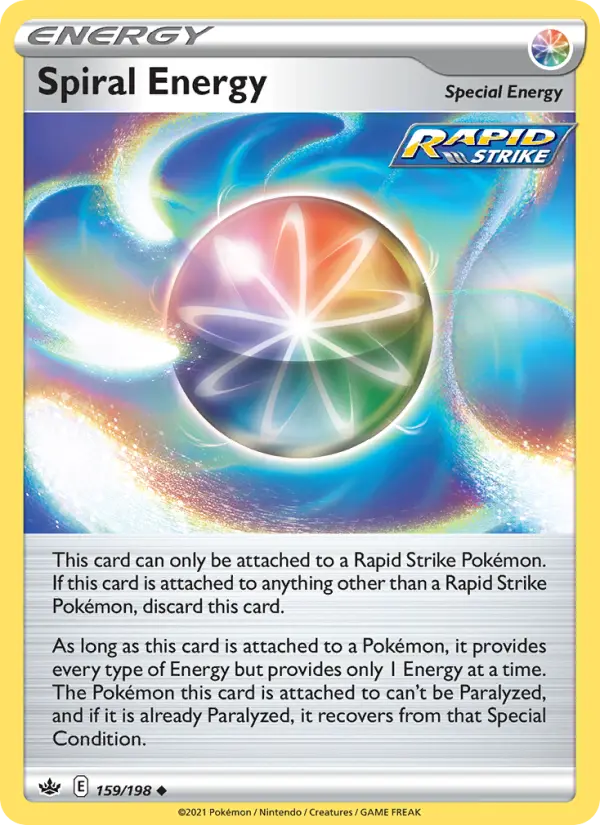 Spiral Energy Uncommon Pokemon card #159 from Chilling Reign