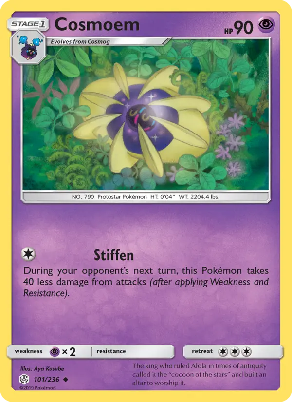 Cosmoem Uncommon Pokemon card #101 from Cosmic Eclipse