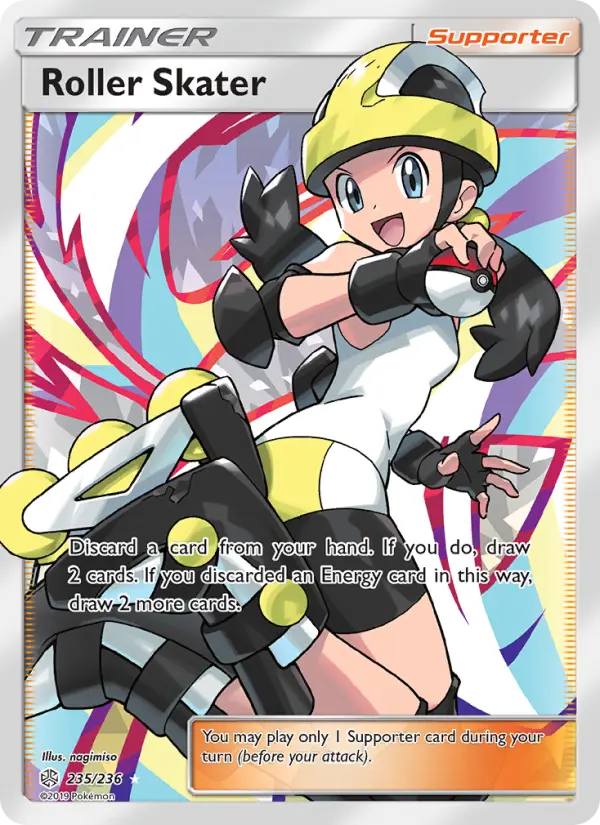 Roller Skater Ultra Rare Pokemon card #235 from Cosmic Eclipse