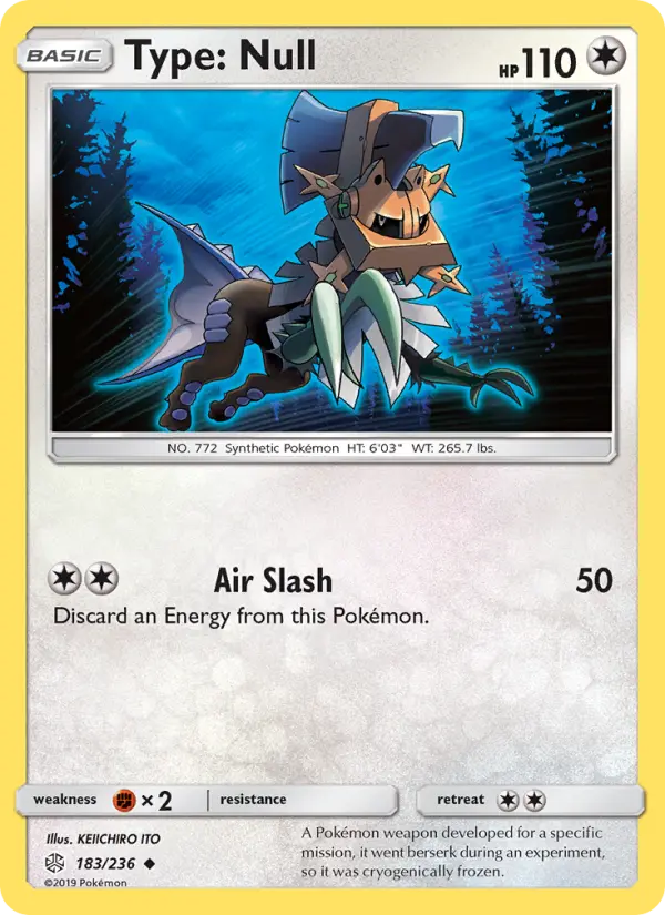 Type: Null Uncommon Pokemon card #183 from Cosmic Eclipse