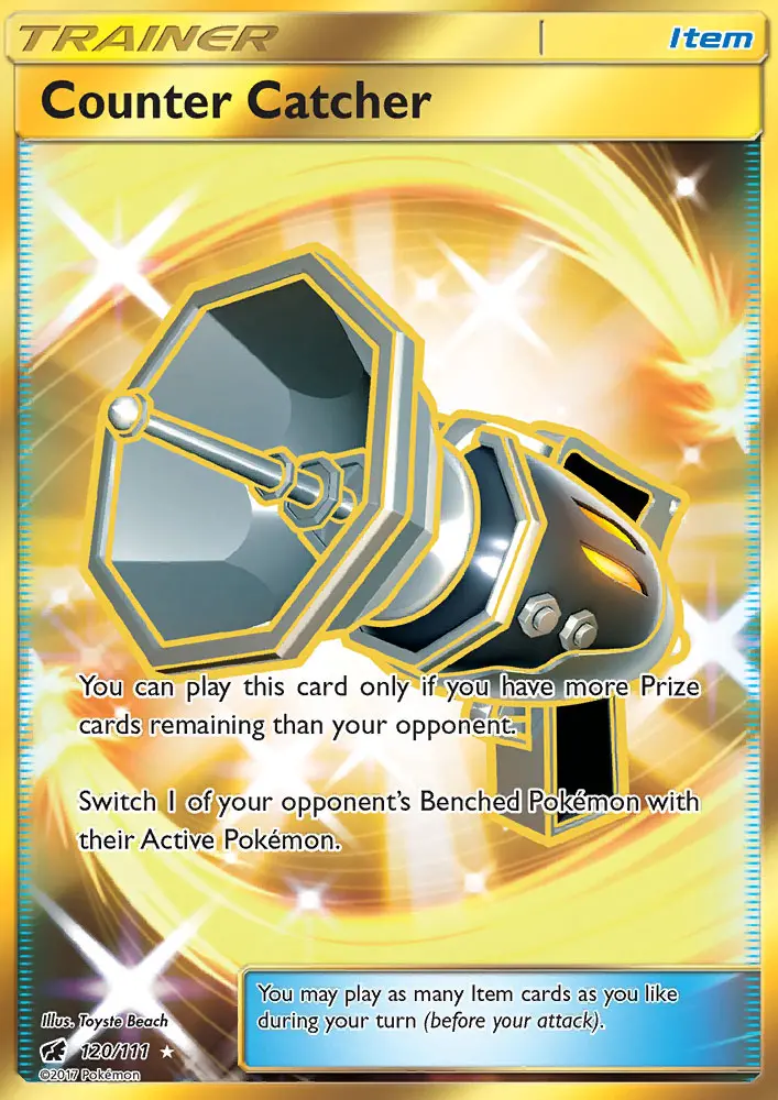 Counter Catcher Secret Rare Pokemon card #120 from Crimson Invasion